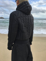 Juno Crop Hooded Cut-Out Lightweight Padding 3C