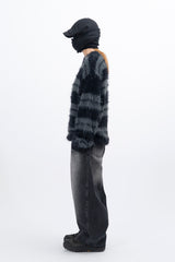 Kera Hairy Stripe Knit