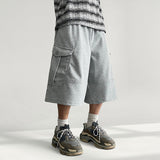 Mag Banding 3D incision pocket cargo Bermuda pants (3 colors)