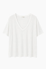 テンセルディープVネックTシャツ