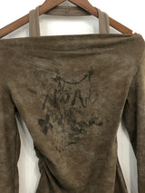 Vintage Washing Halterneck T-Shirt