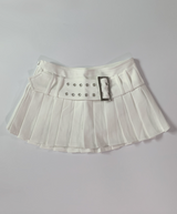 デレナベルトプリーツスカート (White)