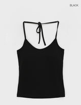 [MADE] チコホルターストリングスリーブレス (Built-in Bra)