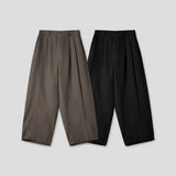 LMN Rennes pintuck snap wide slacks (2 colors)