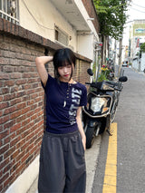 Irmi Nylon Bizo Snap Wide Pants