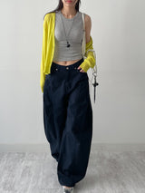 Strap Ribbed Sleeveless