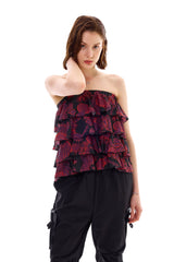 FINE FRILL TOP SKIRT
