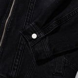 BINDING POINT DENIM JACKET
 - BLACK