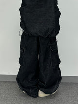 non-faded denim corduroy balloon pt
