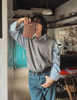 オータムベーシックニットベスト