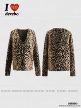 Mohair Leopard Cardigan Knitwear