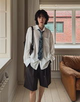 Nation seersucker overfit shirt