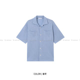LMN rear neutral two pocket short sleeve cardigan (6 colors)
