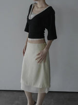 Louis Layered Midi Skirt