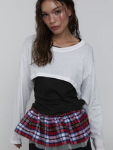 Check Tie Belt_Red