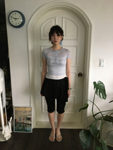 Dura Pleats Wrap Skirt (2color)