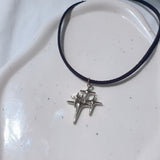 [Stray Kids ハン Necklace] スパークルスパークルチョーカーネックレス - Silver Color