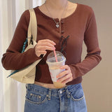 Connie V-neck Round Cropped Cardigan