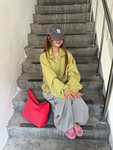 チェック バルーンカーゴパンツ