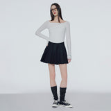 Crossed long-sleeved T-shirt 