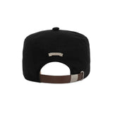 Leaf VZ Monogram Twill Pillbox Cap / Black