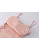 [Bracap O] Soft Ribbon Bra Top Sleeveless Pink