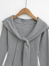 Shoulder Strap Soft Long Sleeve Tee