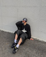 ルーマカーゴ バミューダデニムパンツ
