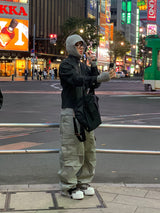 Military incision line cargo pants 4C