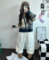 SHEEP CURLY🐏 SOFTY JOGGER OANTS 🐏🖤🩶🧸3COLOR