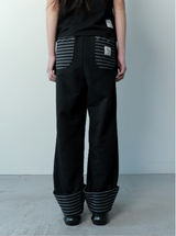 CELLING SET UP STRIPE POINT SWEAT PANTS