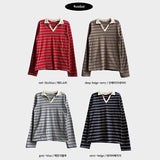 Pearlo Stripe Dangara Cara Long Sleeve T-shirt