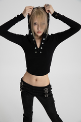 SEXXDEVIL SHELL BUTTON TOP