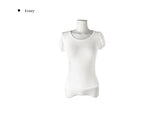 Natin Tencel Puff Shirring Short Sleeve T-shirt