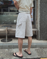 ダンズワンタックワイドバミューダパンツ