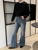 All cat blue boots cut pants