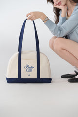 Butter Club BISCOTI Canvas Tote Bag Zipper 14 Inch Laptop Multi Colours