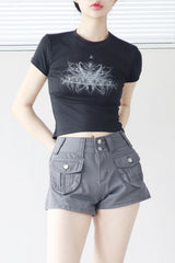 エルバユニーククロップTシャツ