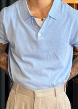 Summer Cool Plain Collar Short Sleeve Overfit Knit 8COLOR