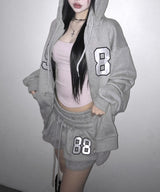 88 set up hood zip-up (2colors)