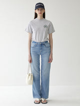 TIWI chain leather bucket bag / Cream Ivory