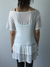 Silk Layer Frill sleeveless (2color)