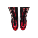 Boxing ツートンレースアップブーツヒール(Red)