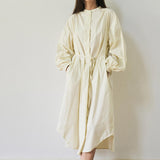 BLUEBELL midi shirt dress [yellow]