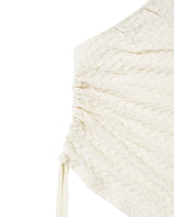One Shoulder Lace Top _ IVORY