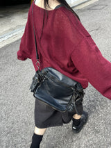Ato Boat Neck Loose Knitwear