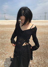  CROCHET RIBBON KNIT