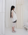 LACE STRAP FLARE TOP / CREAM