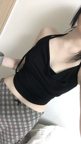 HALTERNECK DRAPE SLEEVELESS