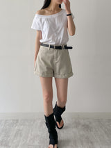 Lena Boat Neck Short Sleeve T-Shirt